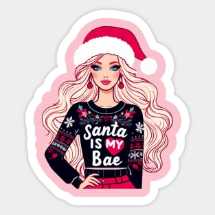 Christmas Barbie Sticker